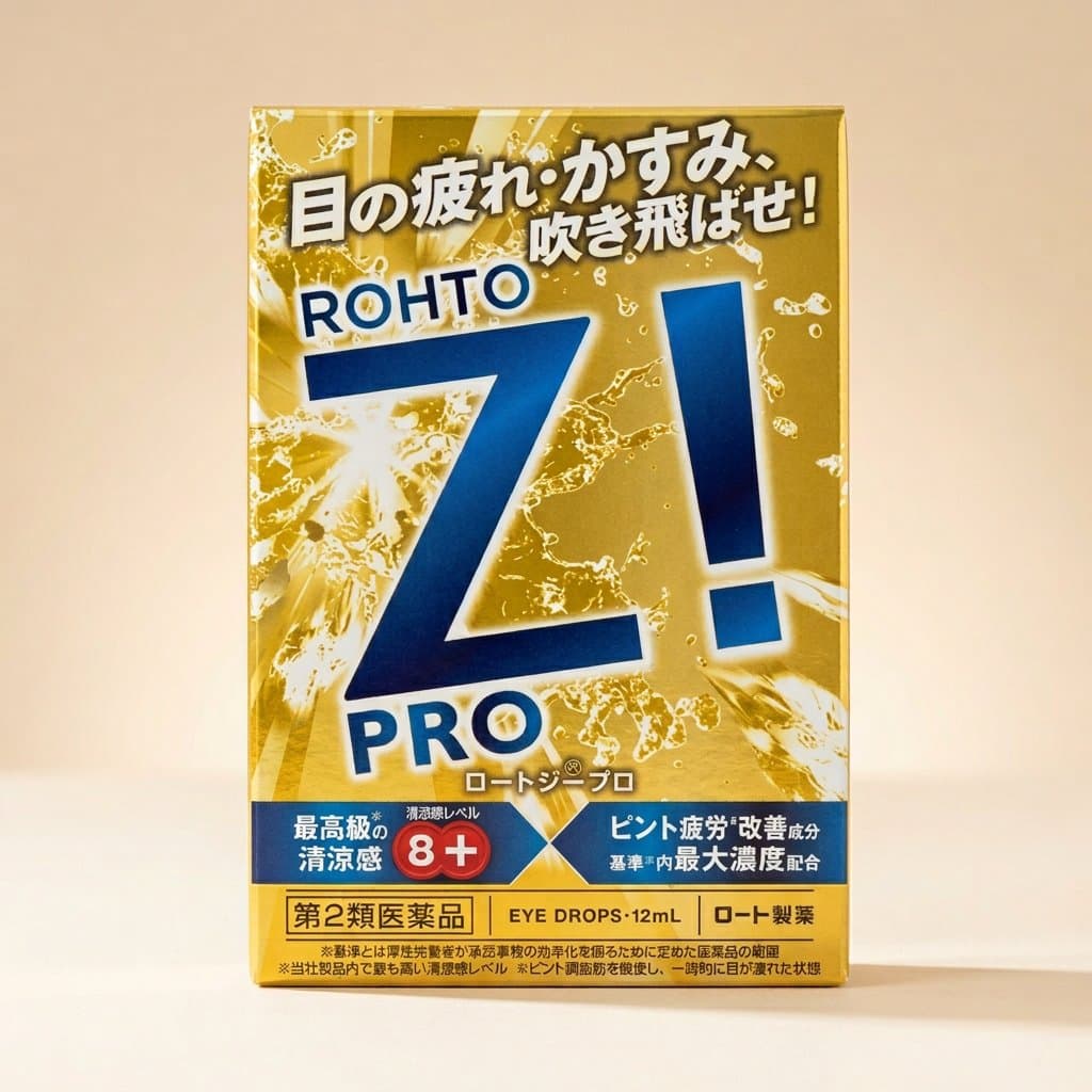 Rohto Z Pro Супермятные тонизирующие капли для глаз (12 мл).