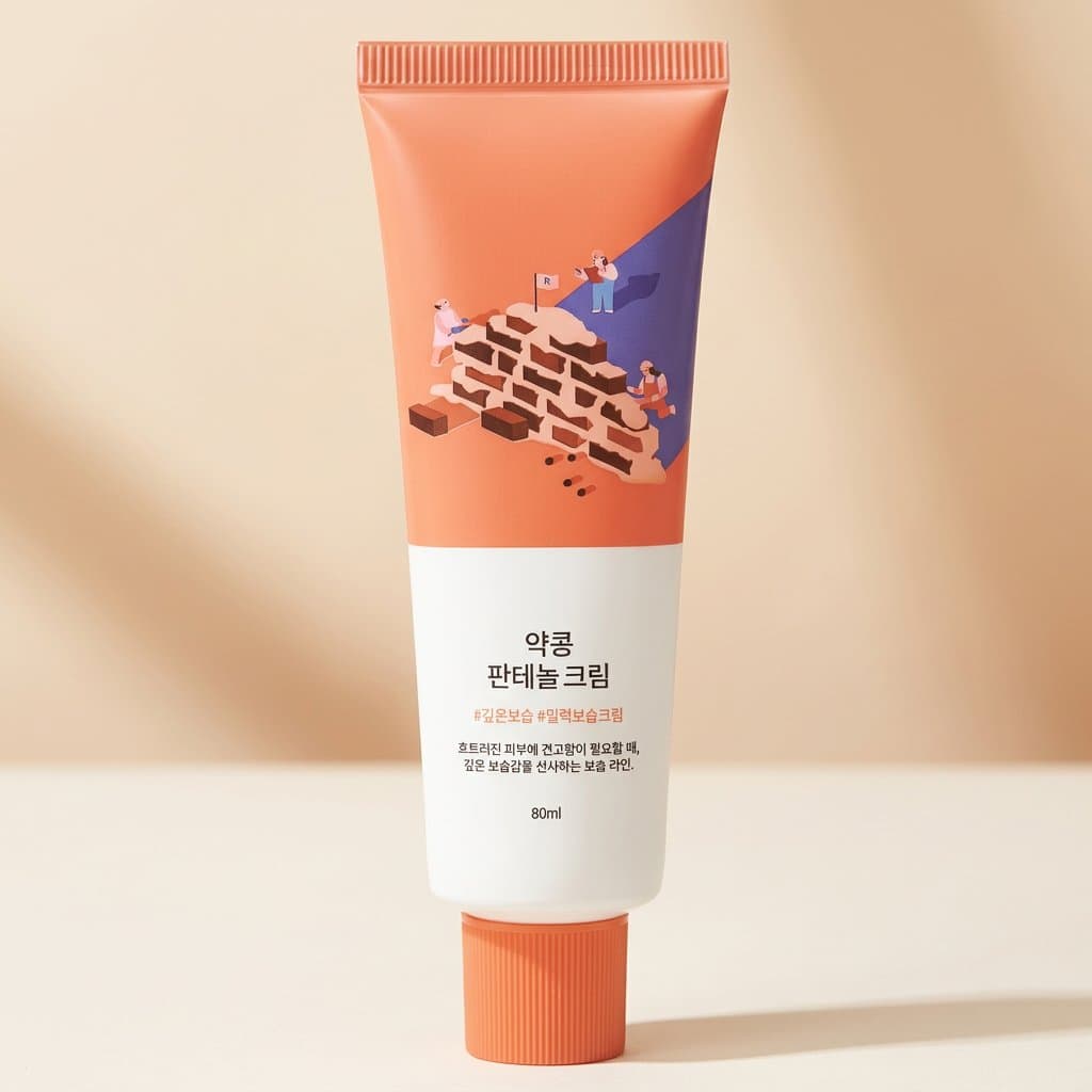 ROUND LAB Барьерный крем с чёрной соей и пантенолом Soybean Panthenol Cream  80 мл
