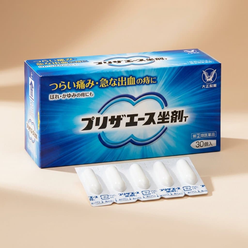 Taisho Pharmaceutical Preser Свечи против острой геморроидальной боли и кровотечения, 10шт