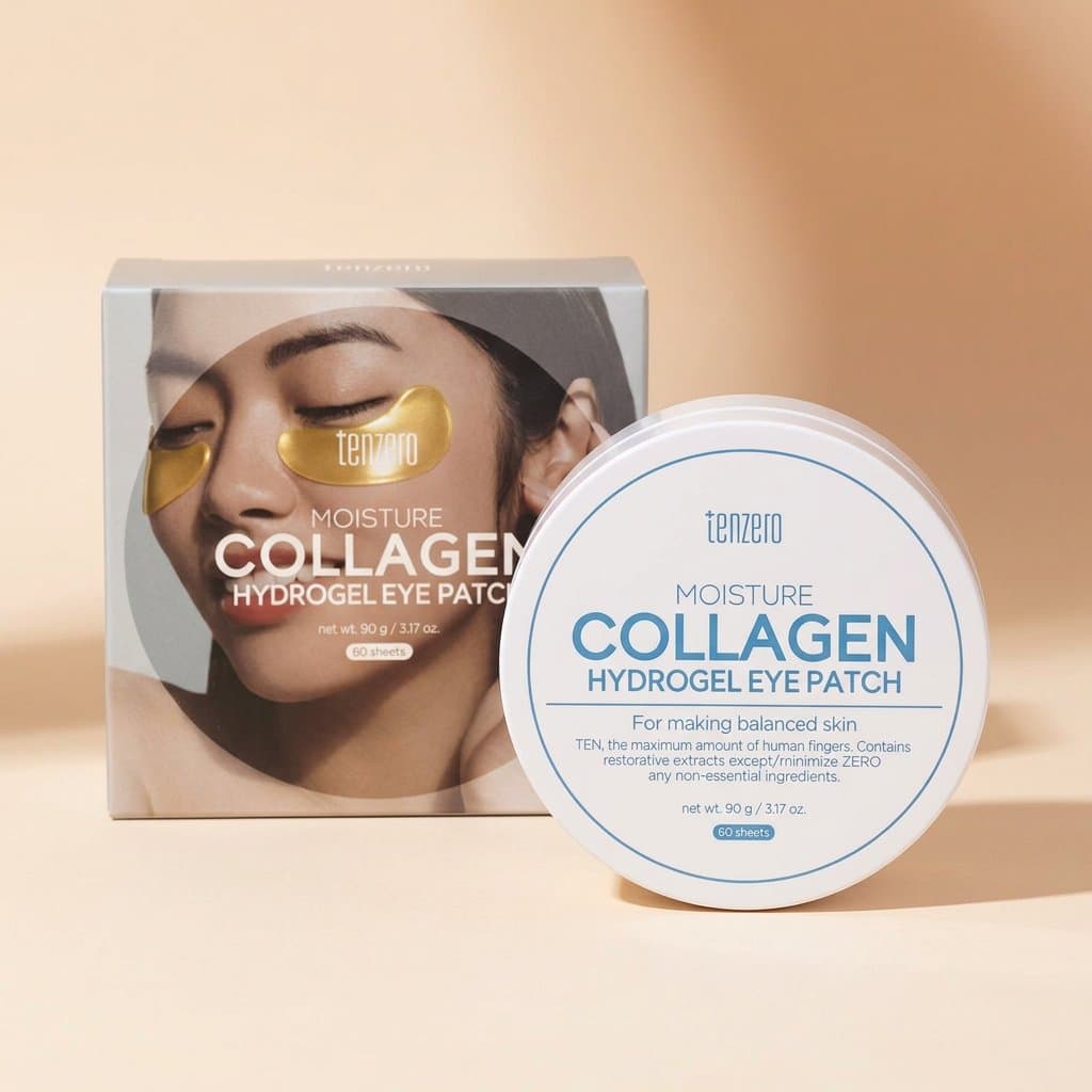 Гидрогелевые патчи с коллагеном Tenzero Moisture Collagen Hydrogel Eye Patch (60 шт)