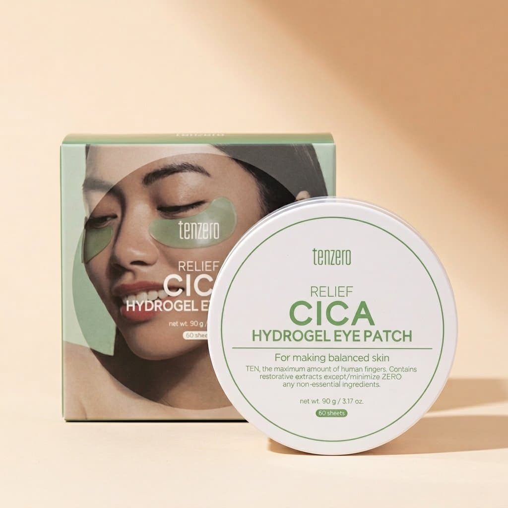 Гидрогелевые патчи с центеллой азиатской Tenzero Relief Cica Hydrogel Eye Patch (60 шт)