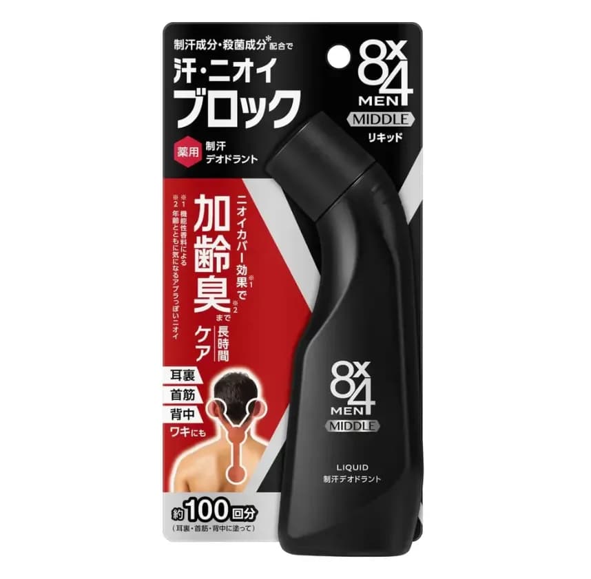 KAO 8х4 Men Middle Liquid   Мужской дезодорант от неприятого запаха 85мл