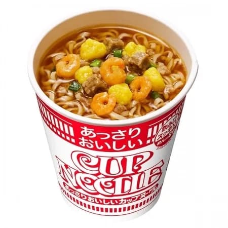 Nissin Cup Noodle Лапша с креветкой в соевом соусе  57 гр 310 мл
