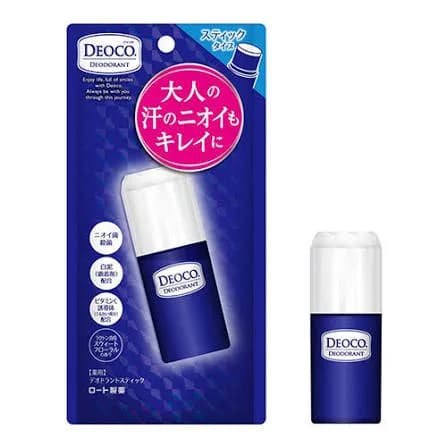 Rohto DEOCO Medicated Deodorant Antiperspirant Лечебный дезодорант-стик против «возрастного» запаха 13 г