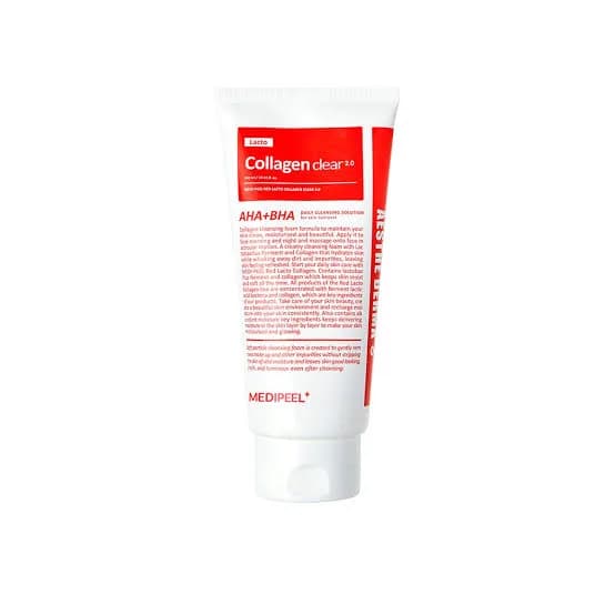 Medi-Peel Red Lacto Collagen Clear 2.0 Укрепляющая пенка для умывания с коллагеном и лактобактериями 120 мл