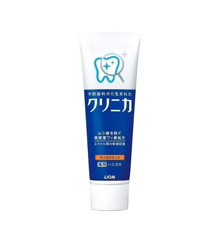 LION Clinica Зубная паста с фтором  от кариеса и налета мягкая мята 130 г