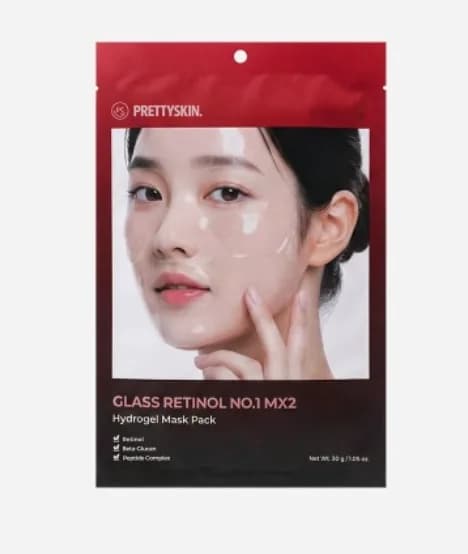 PRETTYSKIN Glass Retinol No. 1 MX2 Омолаживающая гидрогелевая маска с ретинолом 30 гр