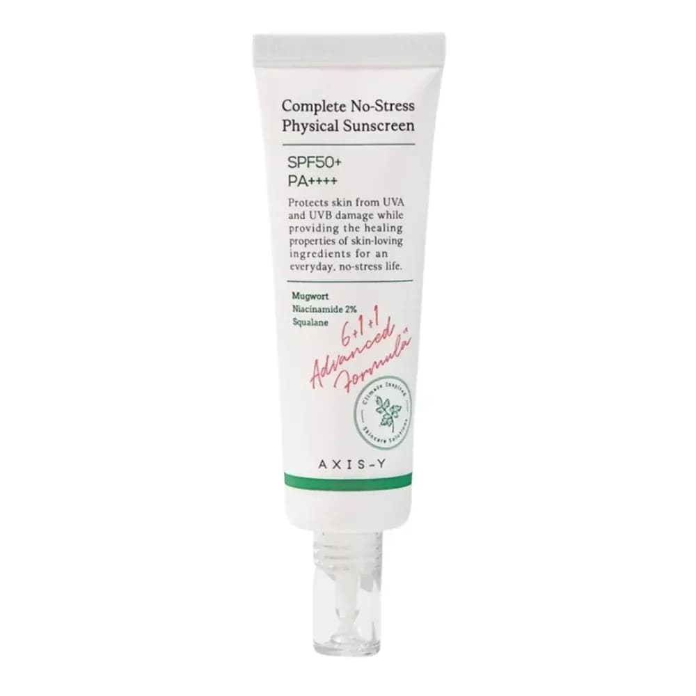 Лёгкий минеральный санскрин AXIS-Y Complete No-Stress Physical Sunscreen V. 3 SPF50+ PA++++ 50 мл
