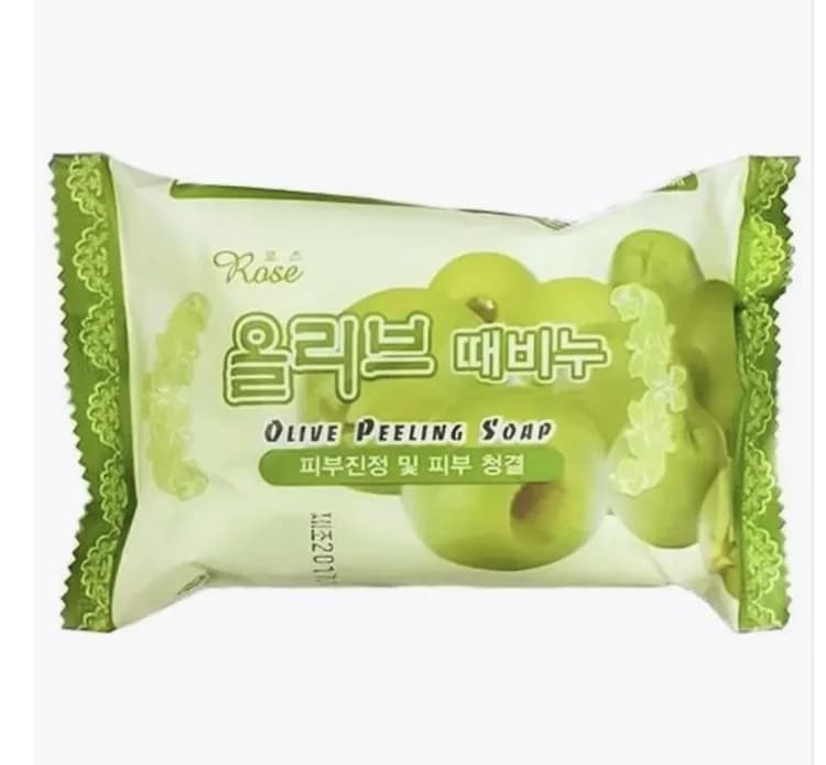 Мыло-пилинг с маслом оливы  Rose Olive Peeling Soap / 150 гр