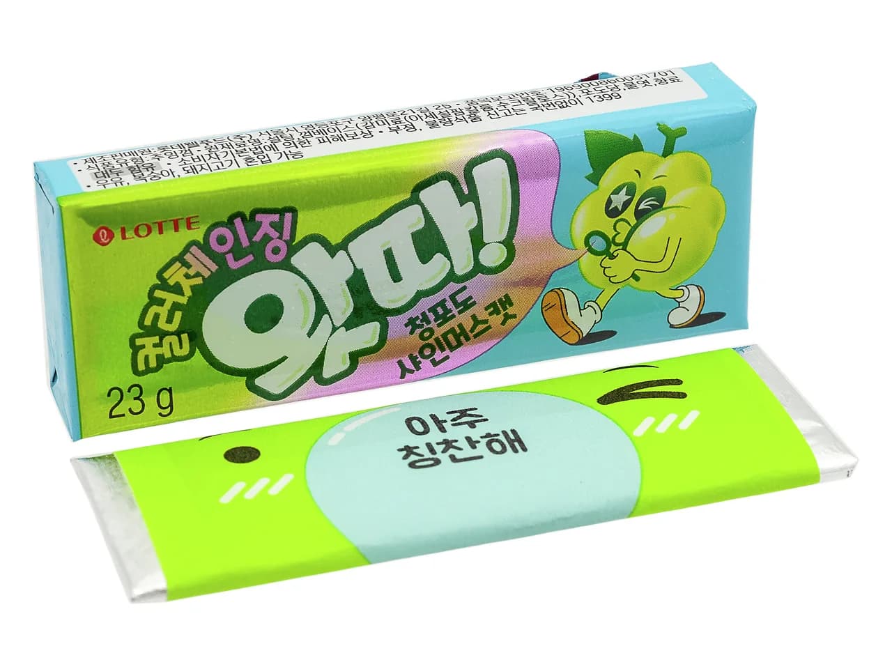 Whatta Big Bubble Green  grape Жевательная резинка со вкусом  муската 23 гр — миниатюра 2