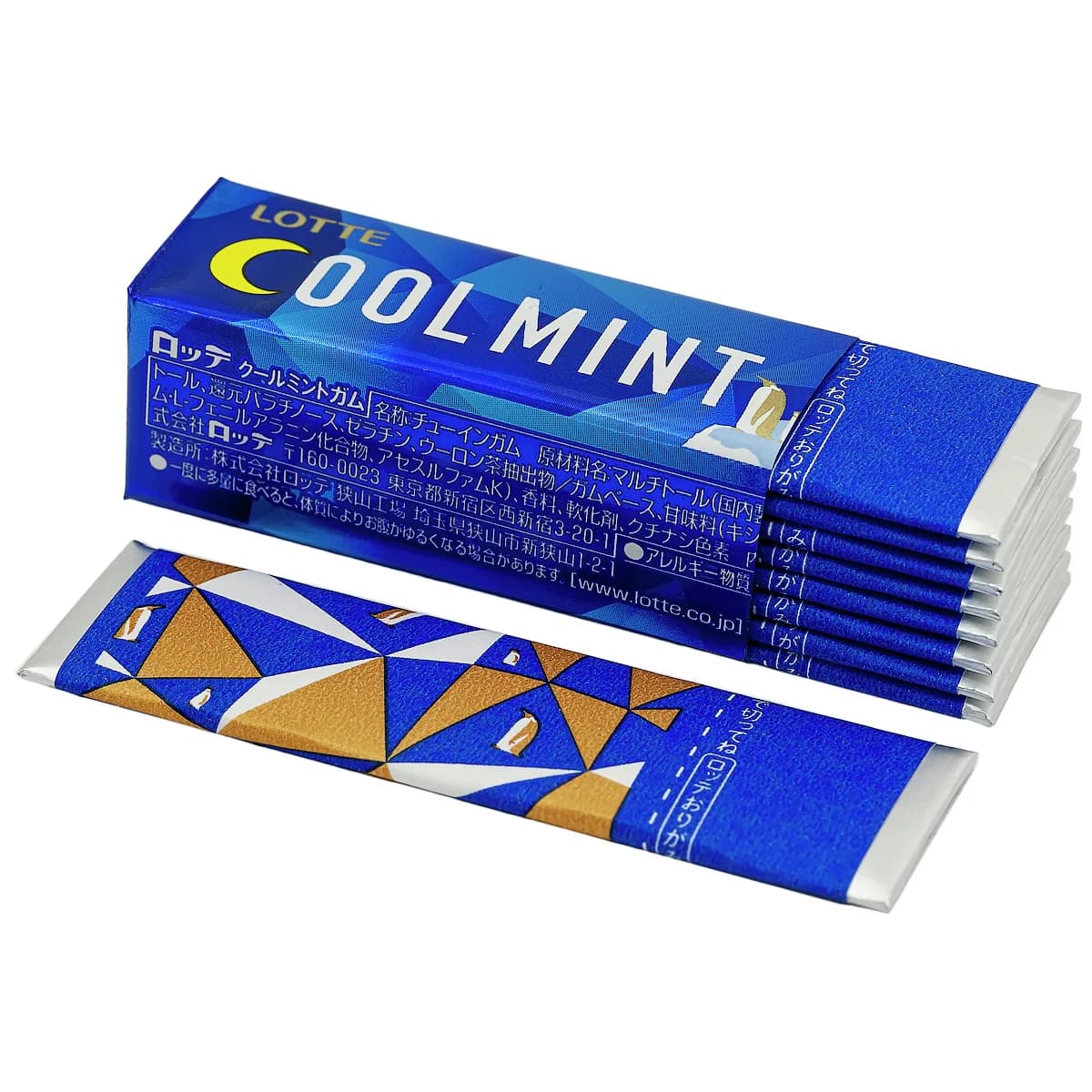 Lotte Жевательная резинка Cool Mint, 26 г, 9 шт — миниатюра 2