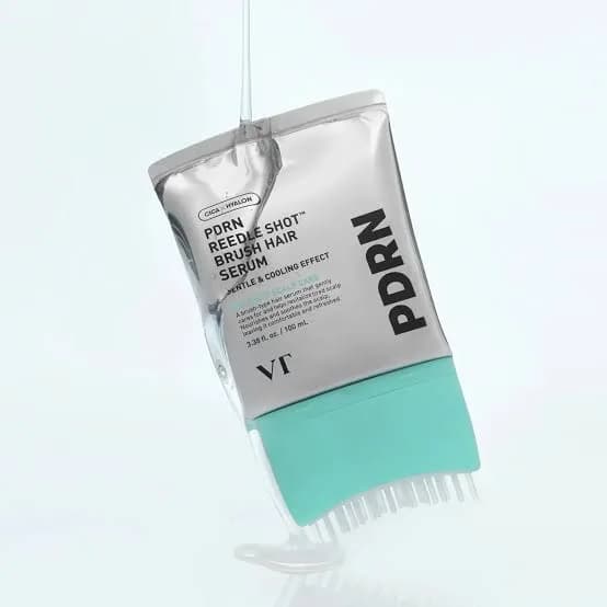 Массажная сыворотка-щетка против выпадения волос с микроиглами и ПДРН VT Cosmetics PDRN Reedle Shot Brush Hair Serum