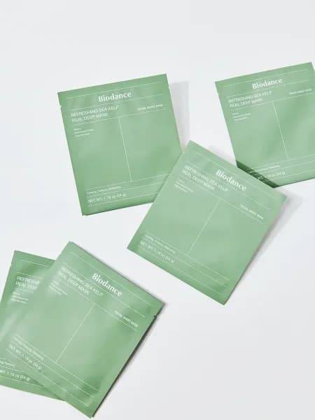 Освежающая гидрогелевая маска с морскими водорослями Biodance Refreshing Sea Kelp Real Deep Mask — миниатюра 4