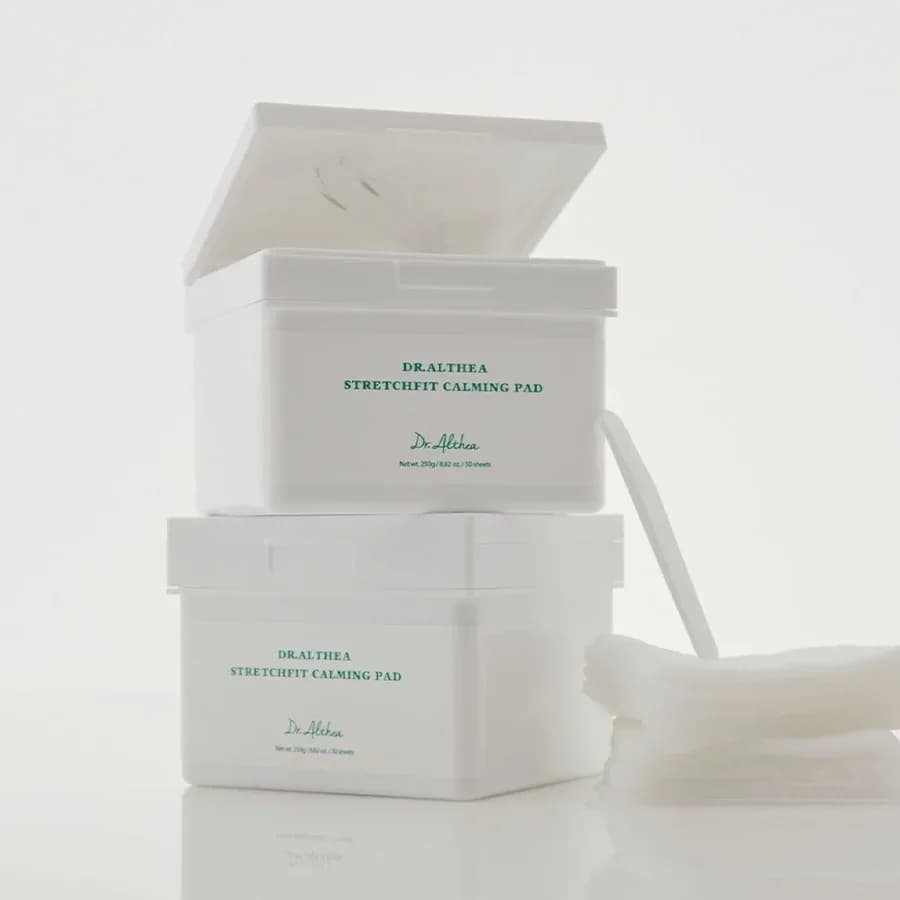 Успокаивающие эластичные тонер-пэды с центеллой и цинком Dr. Althea Stretchfit Calming Pad