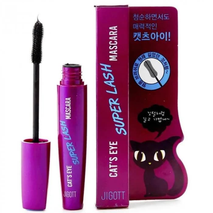 Тушь для ресниц удлиняющая Jigott Cat`s Eye Super Lash Mascara — миниатюра 3
