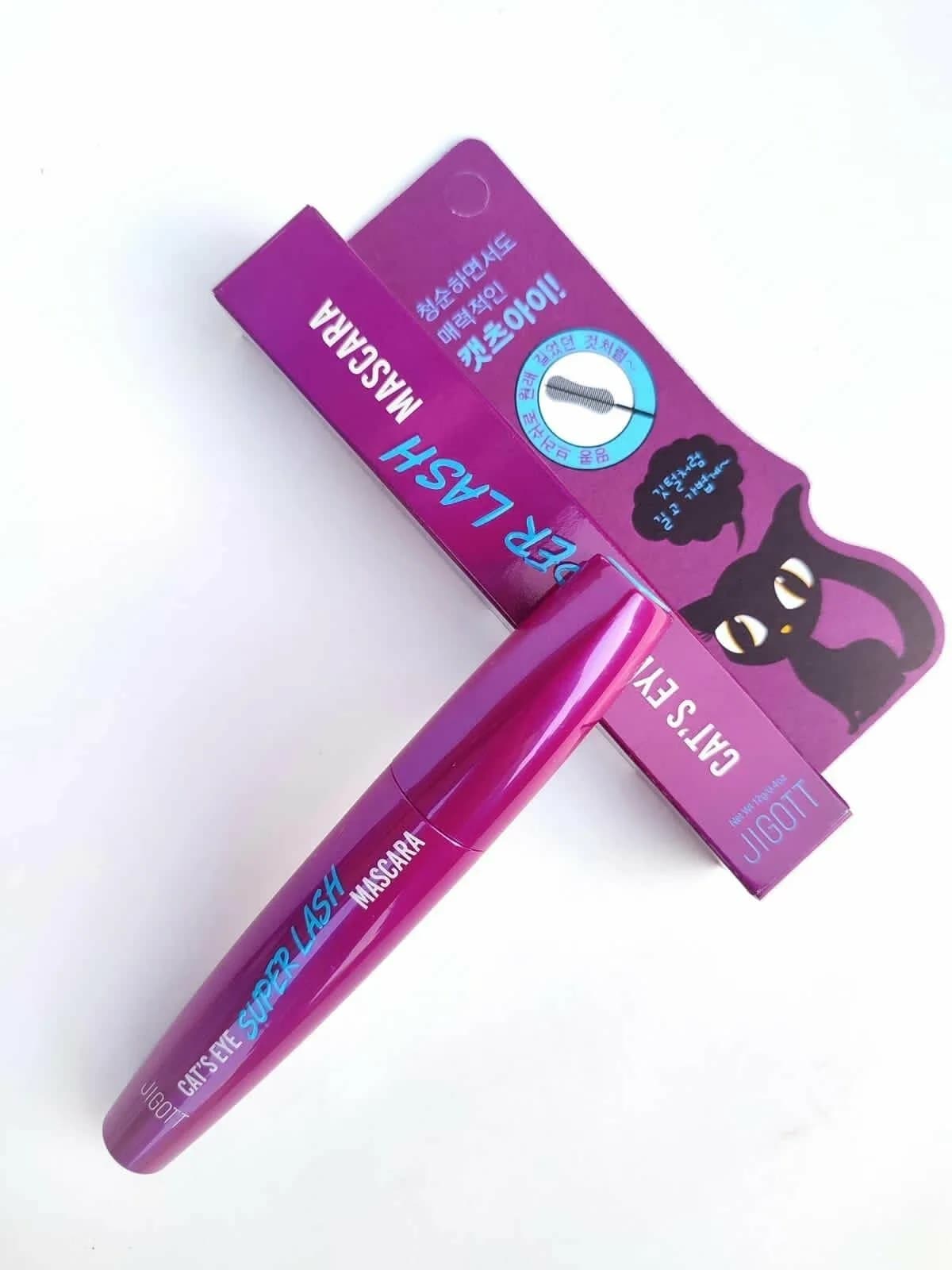Тушь для ресниц удлиняющая Jigott Cat`s Eye Super Lash Mascara — миниатюра 2