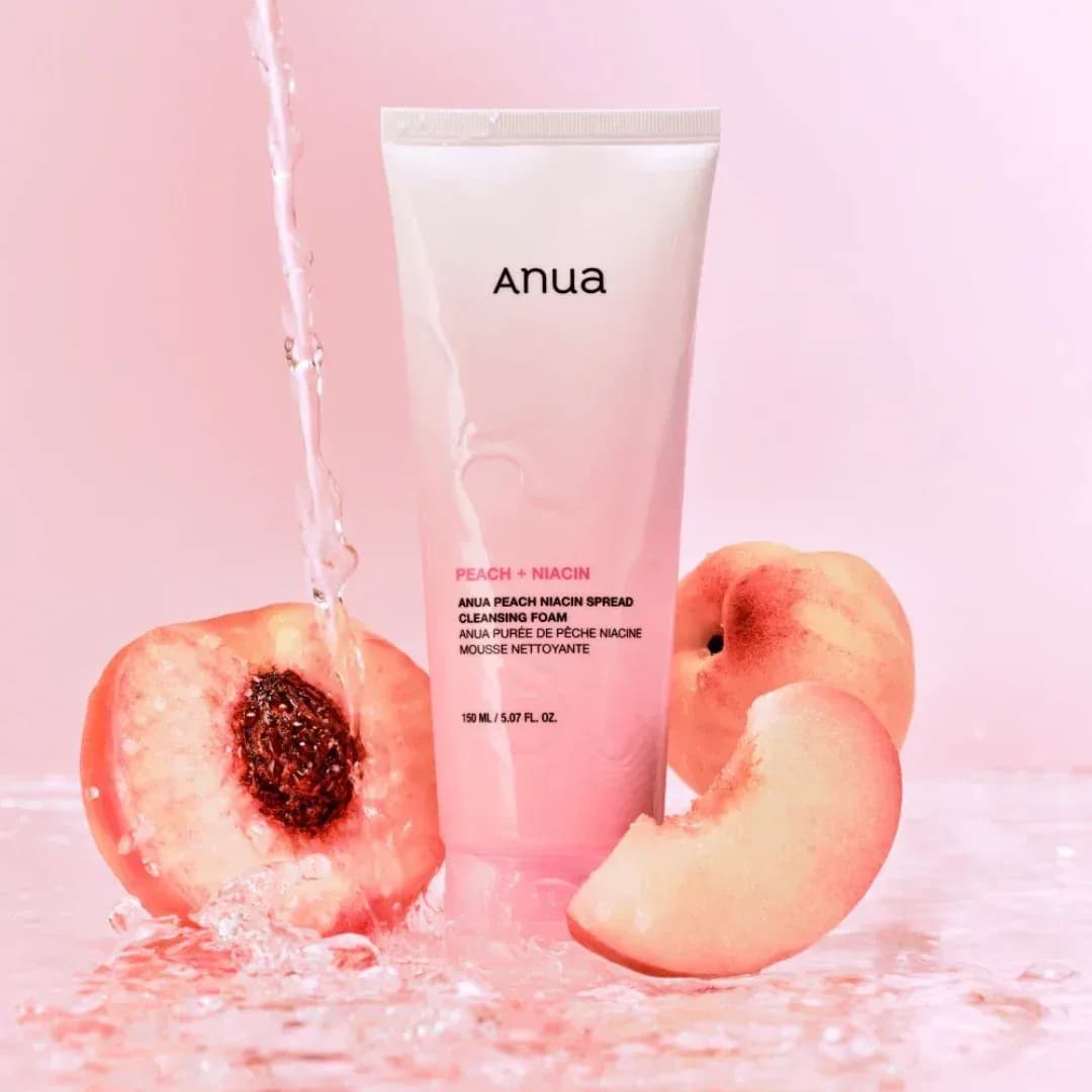 Очищающая пенка для умывания с персиком и ниацинамидом Anua Peach Niacin Spread Cleansing Foam