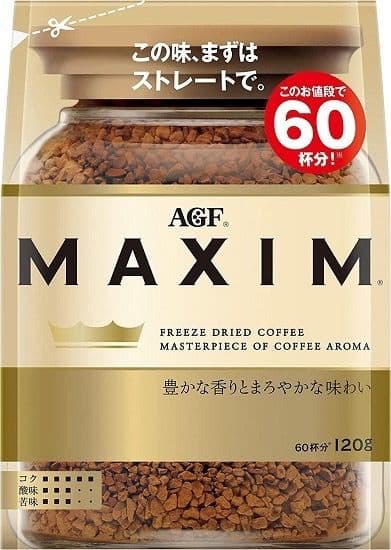 Растворимый кофе МАХІМ из Японии от AGF (Ajinomoto General Food) (120 гр)