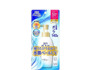 Супер увлажняющий водостойкий солнцезащитный гель с дозатором SKIN AQUA SPF50+ PA++++ (140 гр)