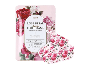 Маска-носочки для ног с экстрактом розы Koelf Rose Petal Satin Foot Mask 1 пара