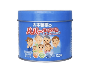 Oki Pharmaceutical Papa Jelly Кальций, витамин D и лактобактерии со вкусом йогурта для взрослых и детей с 1 года (120 шт).