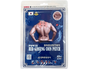 Точечный обезболивающий пластырь с женьшенем и эвкалиптом Power Red Ginseng Coin Patch