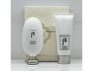 Набор для очищения и осветления кожи The History of Whoo Brightening Peeling Gel & Foam Cleanser (пилинг-гель 100 мл + пенка 180 мл)