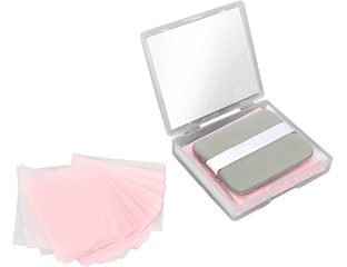 Матирующие освежающие салфетки Miniso Oil Absorbing Sheets с мягким спонжем