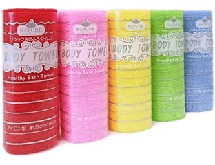 Shower Towel Body Healthy Bath Towel Мочалка-полотенце «Радуга» 1 шт