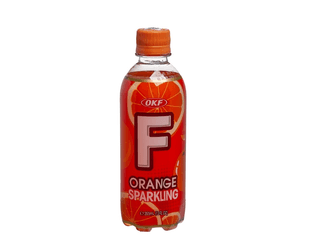 OKF Sparkling F Газированный б/а напиток со вкусом апельсина Alphabet Корея, 355 мл