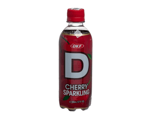OKF Sparkling D Газированный б/а напиток со вкусом вишни Alphabet Корея, 355 мл