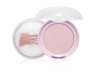 ETUDE Lovely Cookie пудровые румяна + пуховка #PP502 Lavender Lemon Macaron, 4 гр