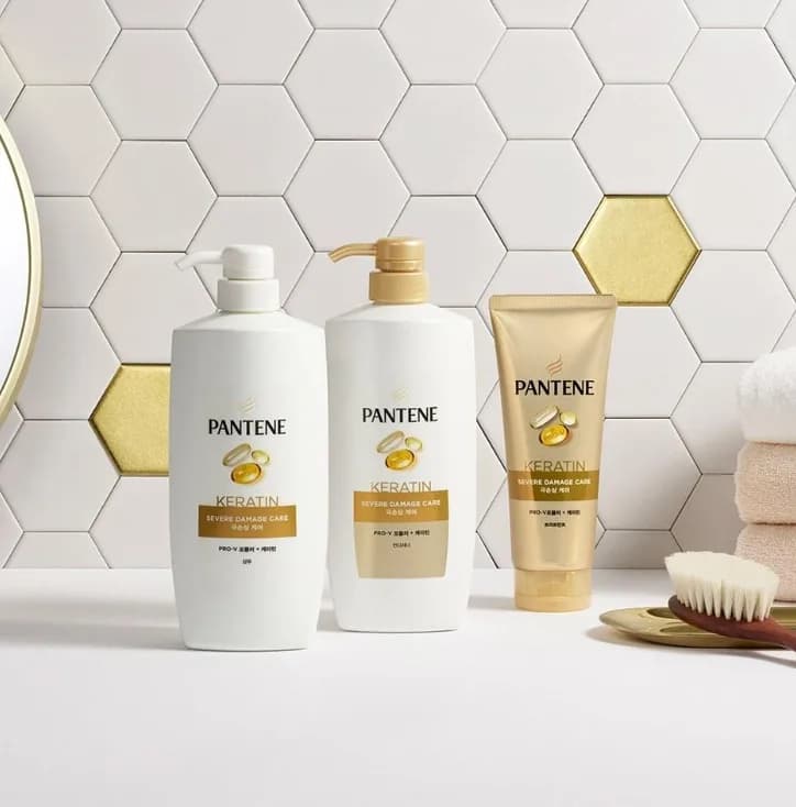 Pantene PRO-V P&G Japan Gold Extra Damage Care Набор шампунь + кондиционер Интенсивное восстановление Объём: 400 мл + 400 мл+70 мл