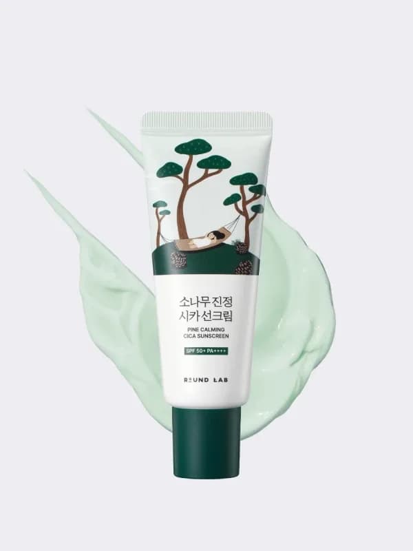 Round Lab Pine Calming Cica Sunscreen SPF50+ PA++++ Солнцезащитный крем для проблемной кожи 40 мл