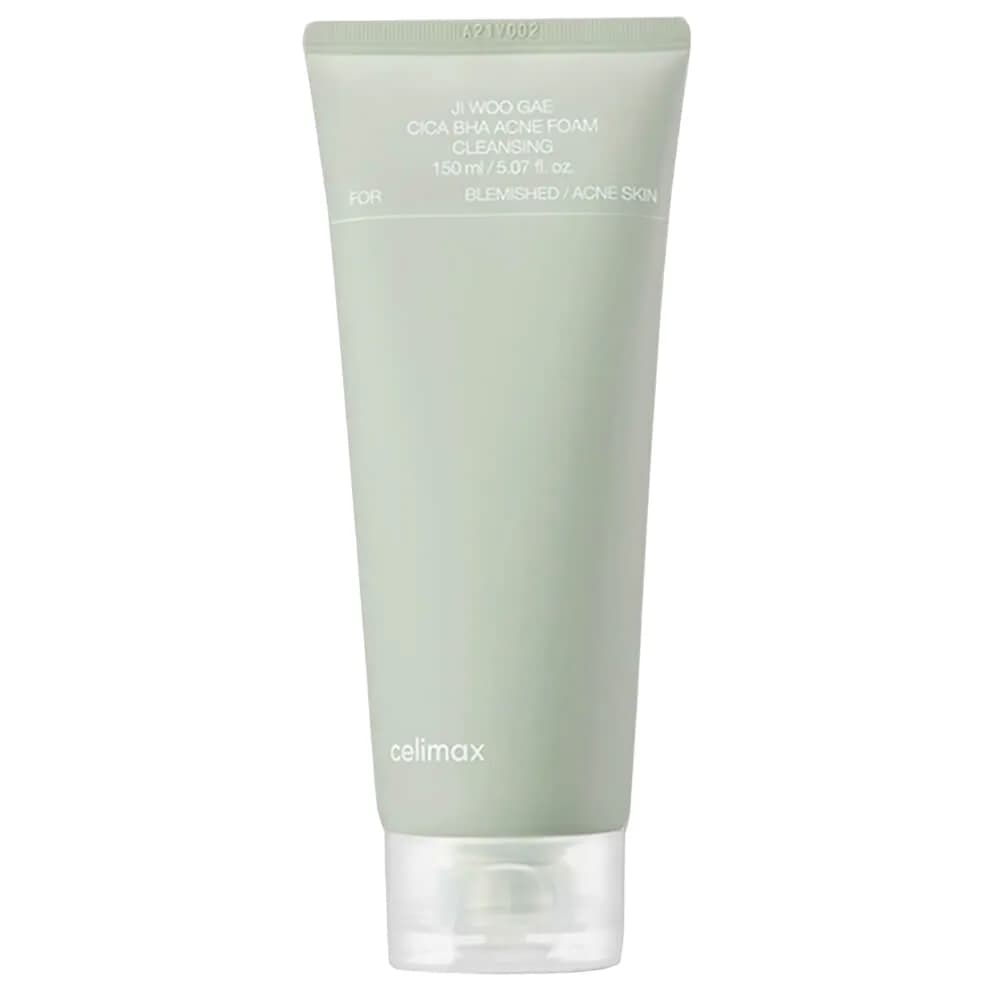CELIMAX Пенка для умывания с ВНА-кислотой и центеллой азиатской Ji Woo Gae Cica BHA Acne Foam Cleansing (150 мл)