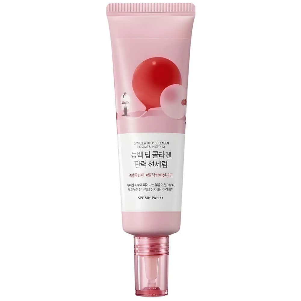 Round Lab Camellia Deep Collagen Firming Sun Serum SPF50+ PA++++ Солнцезащитная сыворотка 50 мл