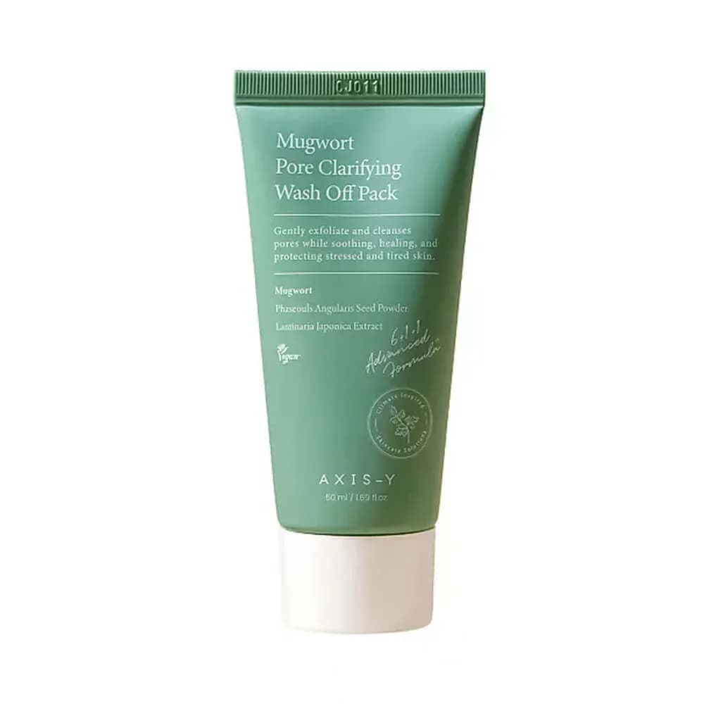 Глубоко очищающая глиняная маска с полынью AXIS-Y Mugwort Pore Clarifying Wash Off Pack