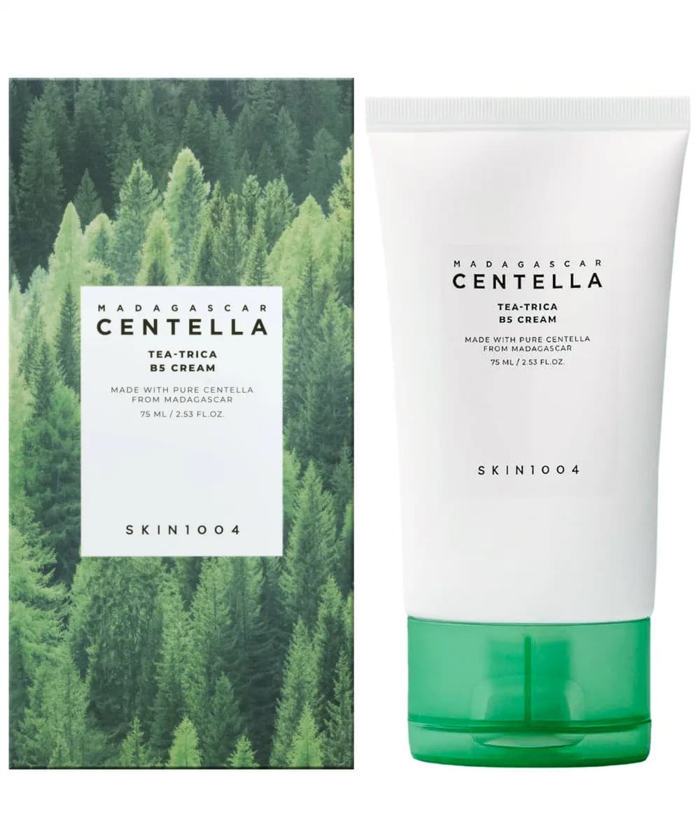 Успокаивающий крем для проблемной кожи SKIN1004 Madagascar Centella Tea-Trica B5 Cream 75мл