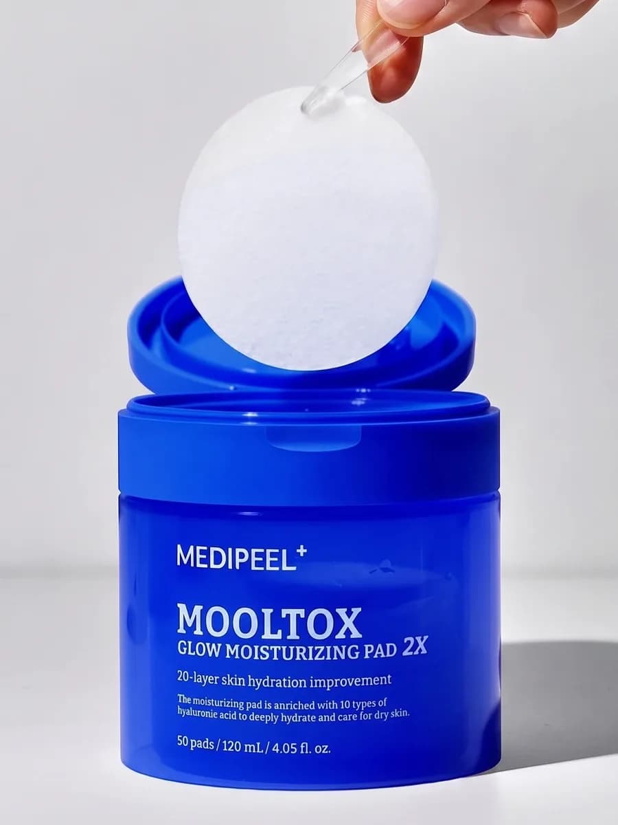 Medi-Peel Mooltox Glow Moisturizing Pad 2X Увлажняющие пэды для сияния кожи 50шт /120 мл