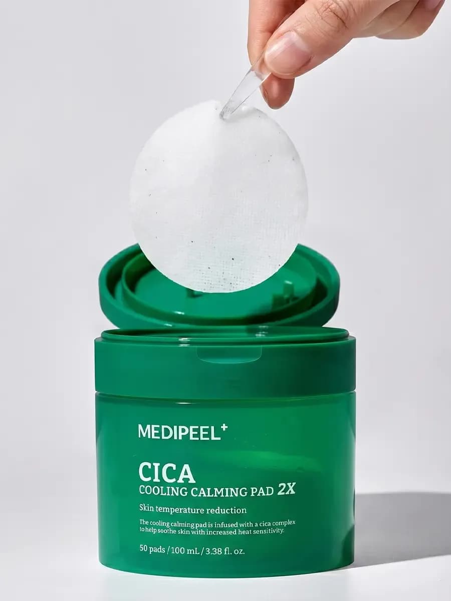 Medi-Peel⁺ Cica Cooling Calming Pad 2Х Успокаивающие пэды 50 шт/100 мл