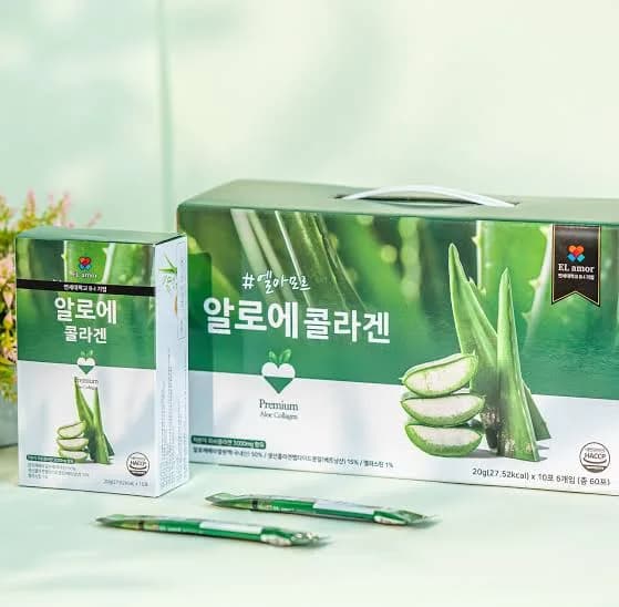 Алоэ Коллагеновое желе с экстрактом алоэ EL amor PremiumCollagen Aloe Sticks 20гр*10 шт