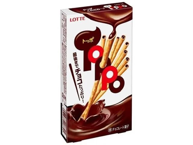 LOTTE Toppo бисквитные палочки с шоколадной начинкой 72 гр Япония