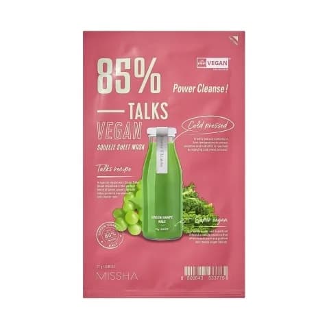 Missha Маска для упругости кожи Talks Vegan Squeeze Power Cleanse 27 гр
