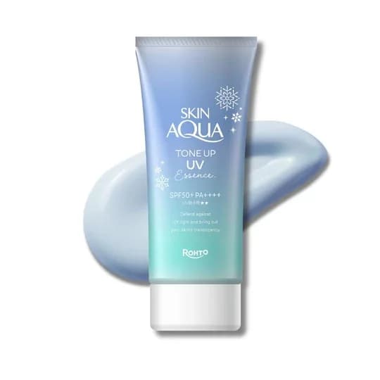Солнцезащитная эссенция SKIN AQUA Tone Up UV Essence SPF50+ PA++++ Blue 70 г