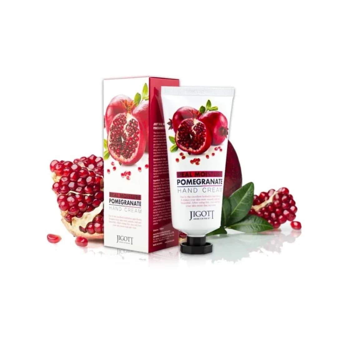 Увлажняющий крем для рук с экстрактом граната Jigott Real Moisture Pomegranate Hand Cream