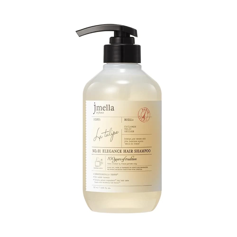 Парфюмированный шампунь для волос Тюльпан №01 Jmella In France La Tulipe Hair Shampoo /Тюльпан, альпийская фиалка, ветивер/