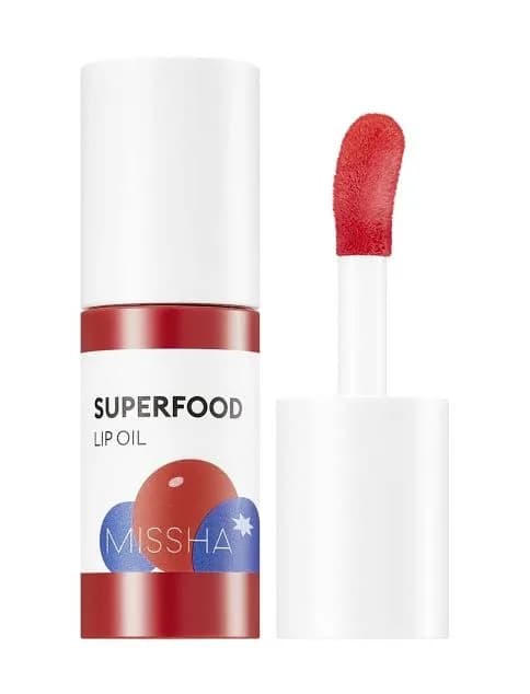 Увлажняющее парфюмированное масло для губ с малиной Missha Superfood Berry Lip Oil