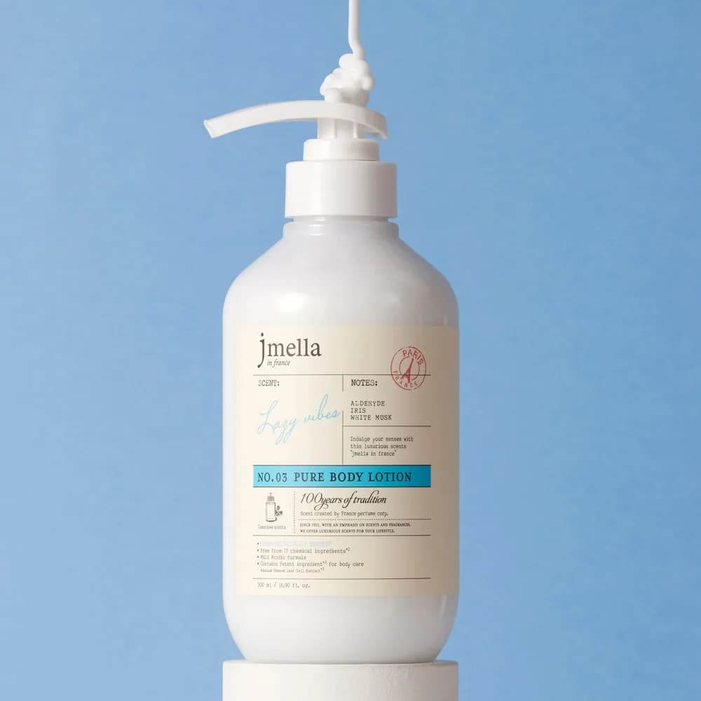 Парфюмированный лосьон для тела Jmella In France Lazy Vibes Body Lotion №03 /Белый мускус и ирис/